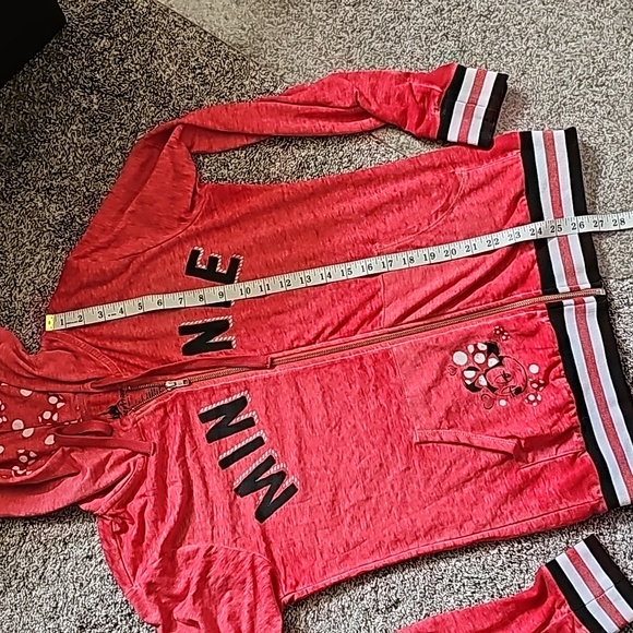 STUNNING DISNEY PARKS MINNIE ZIP UP HOODIE - Picture 5 of 7